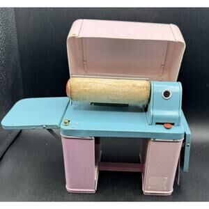 Vintage Toy Suzy Q Electric Blue and Pink Toy Ironer, Works Beautifully! -T30